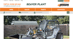 Desktop Screenshot of beaverplant.co.uk